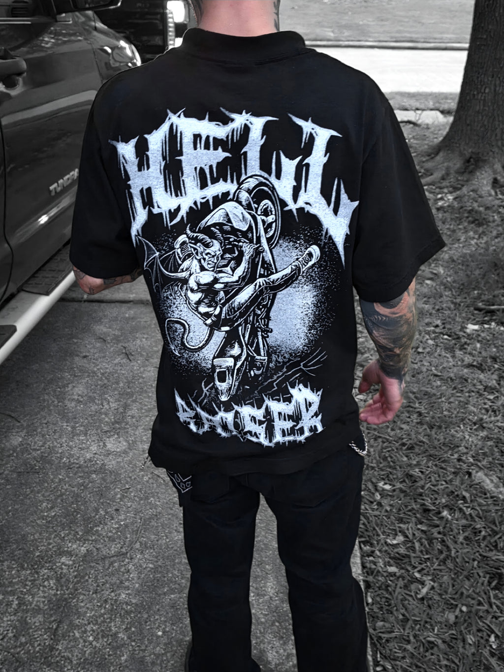 "Hell Raiser" Short Sleeve T-Shirt (OVERSIZED)
